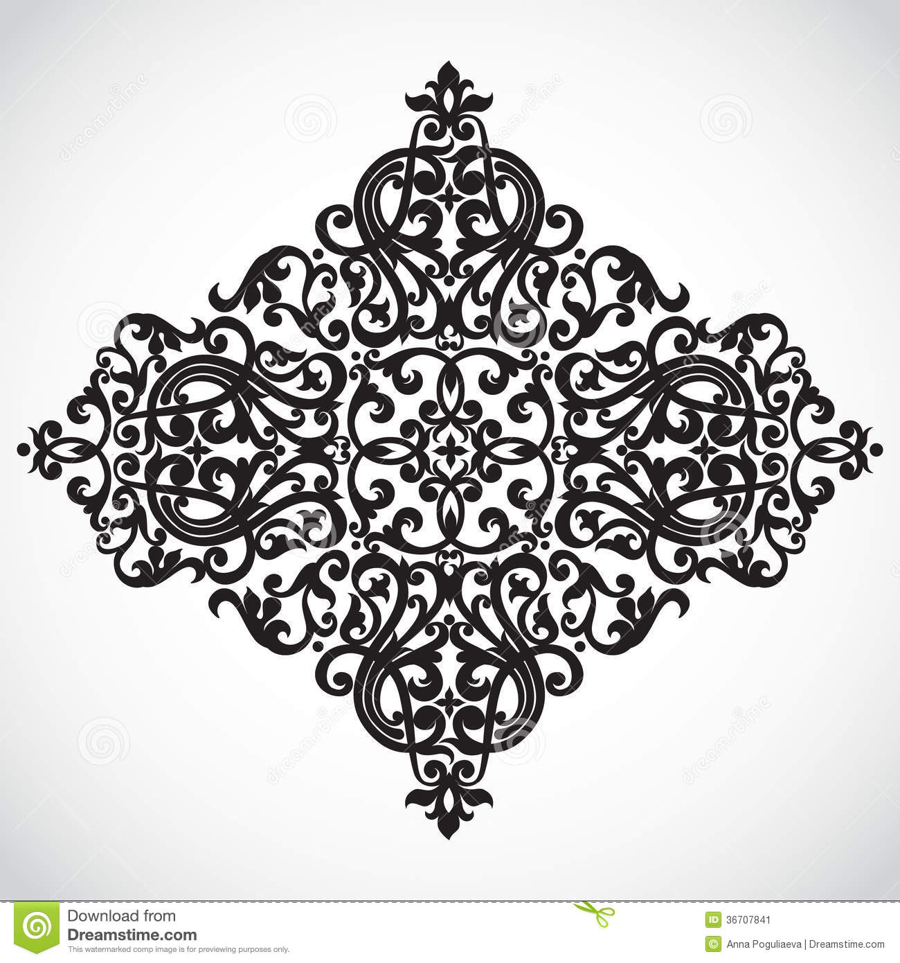 Baroque Style in Victorian Ornament Vector