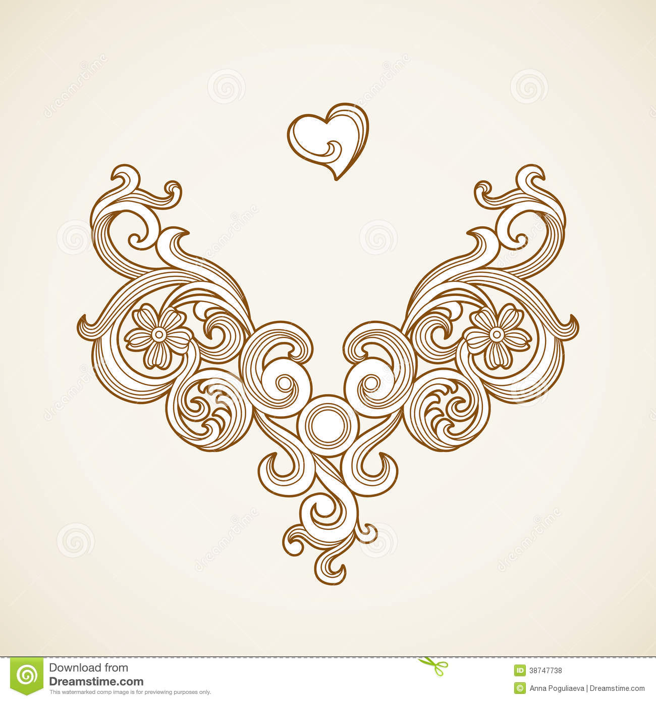 Baroque Style in Victorian Ornament Vector