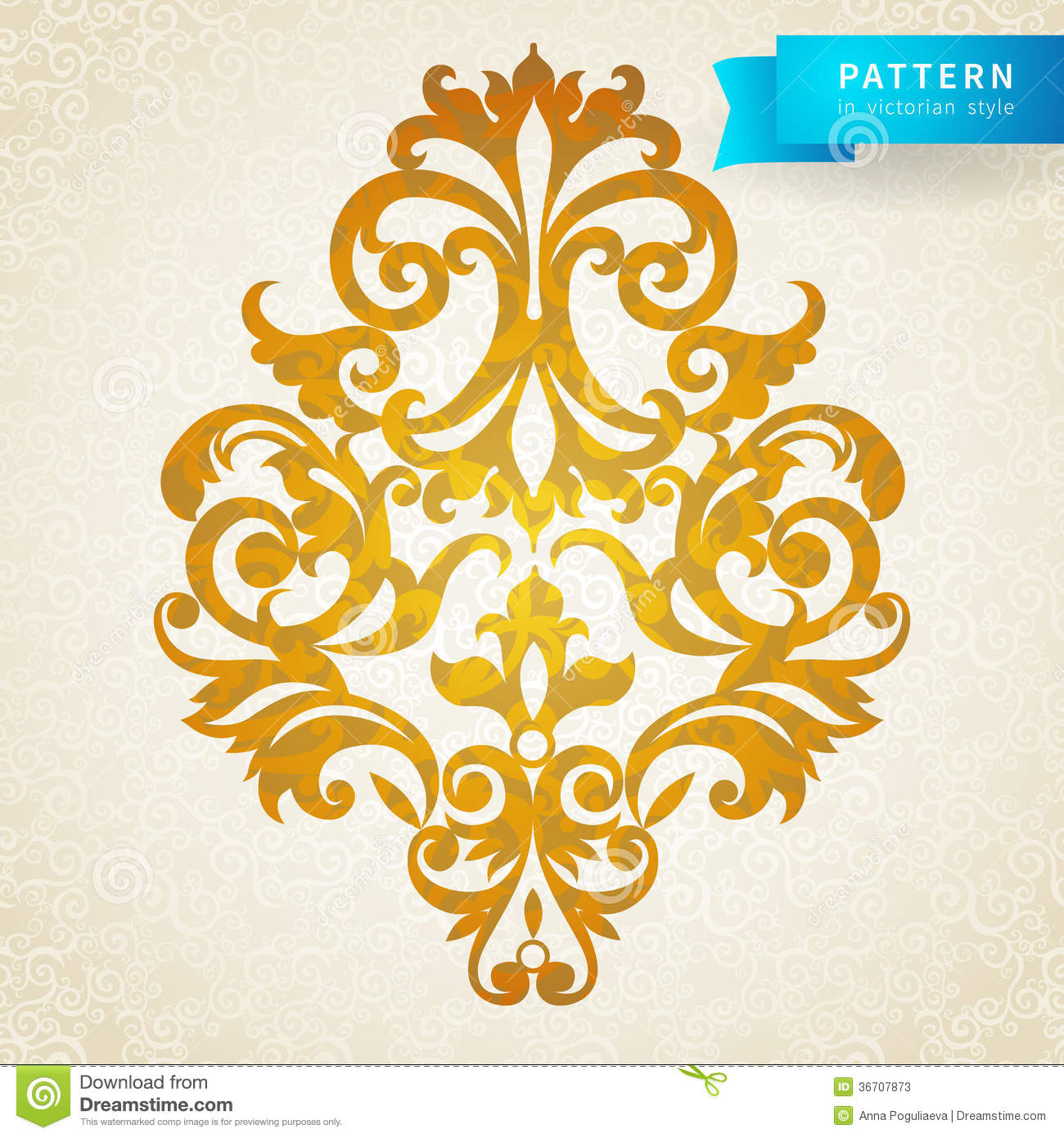 Baroque Style in Victorian Ornament Vector