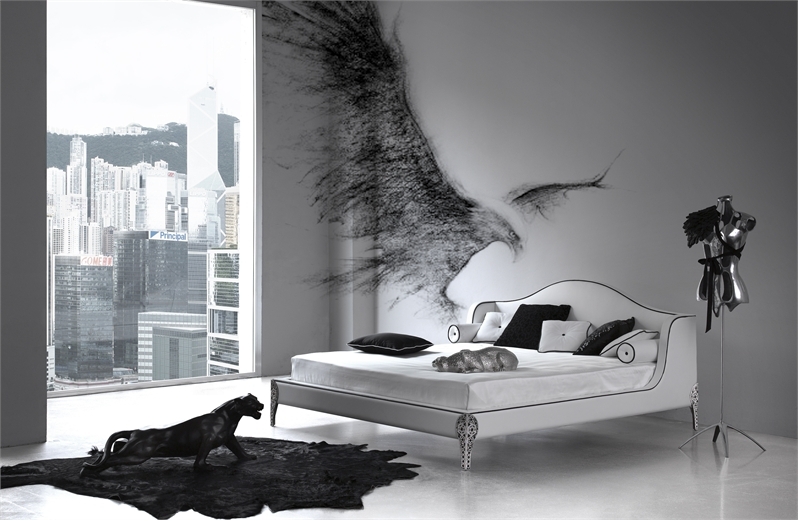 Black and White Bedroom Design