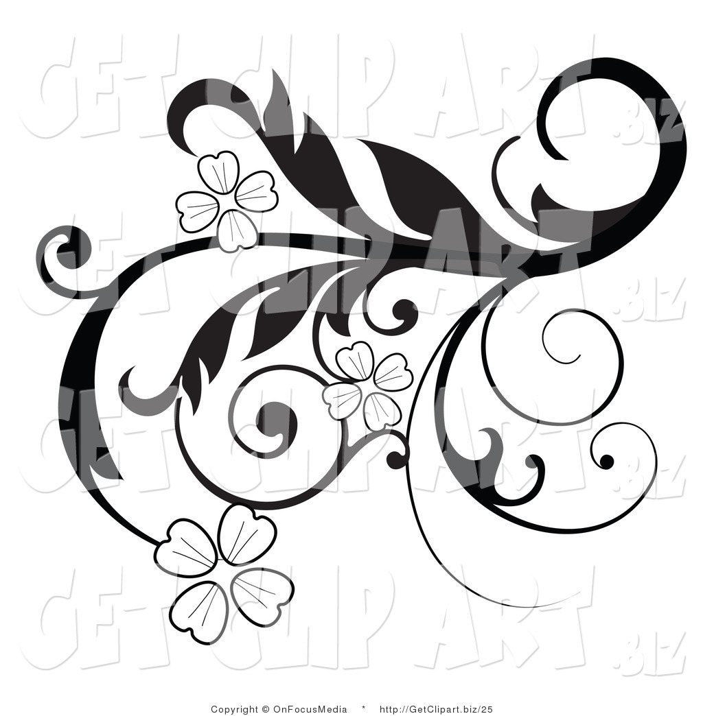 Black and White Designs Clip Art