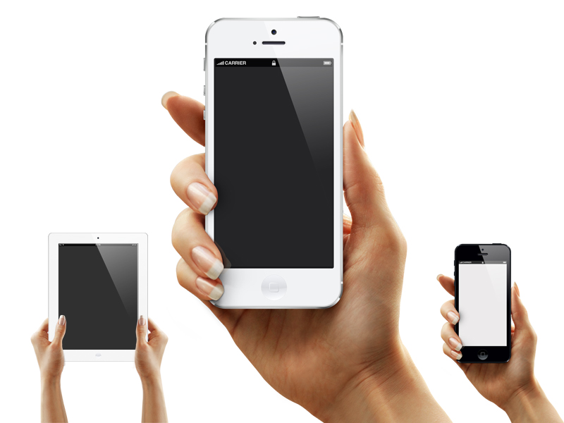 Black Hand Holding iPhone 6 Black Hand Holding iPhone 6