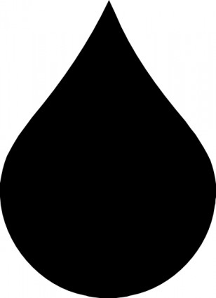 Black Teardrop Clip Art