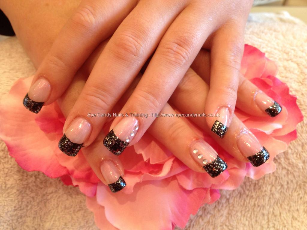 Black Tip Acrylic Nails