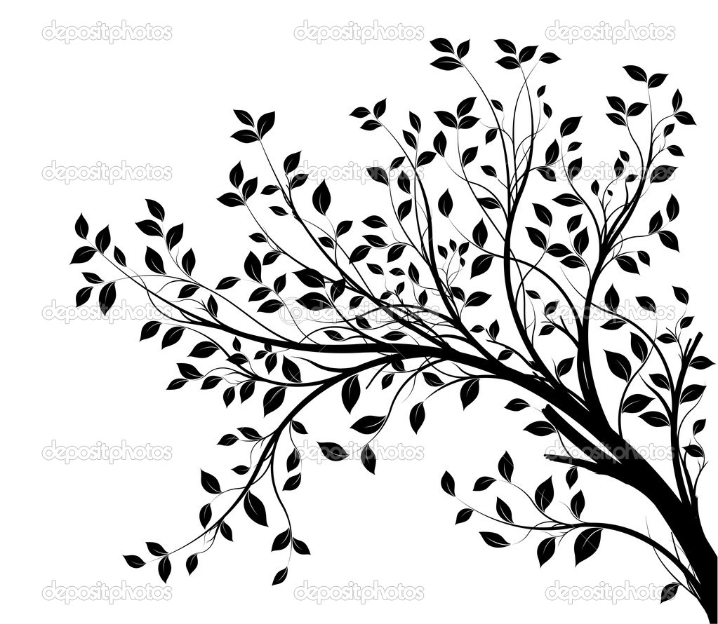 Black Tree Branch Silhouette Black Tree Branch Silhouette