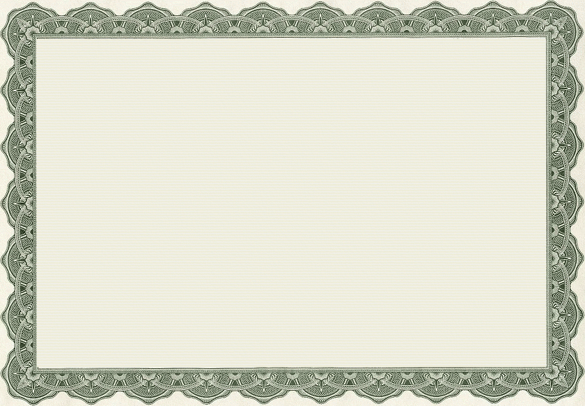 Blank Certificate Borders Templates Free Blank Certificate Borders Templates Free