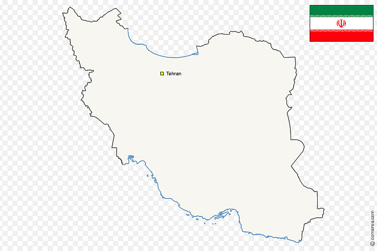 Blank Iran Map