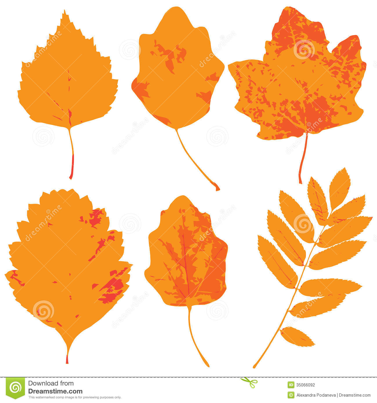 Blowing Leaves Vector