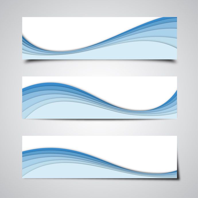 Blue Banner Vector