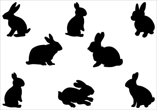 Bunny Rabbit Silhouette Clip Art