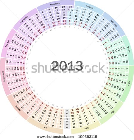 Calendar with Date Circled