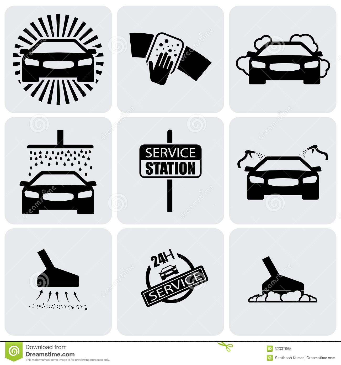 7 Hand Car Wash Icons Images