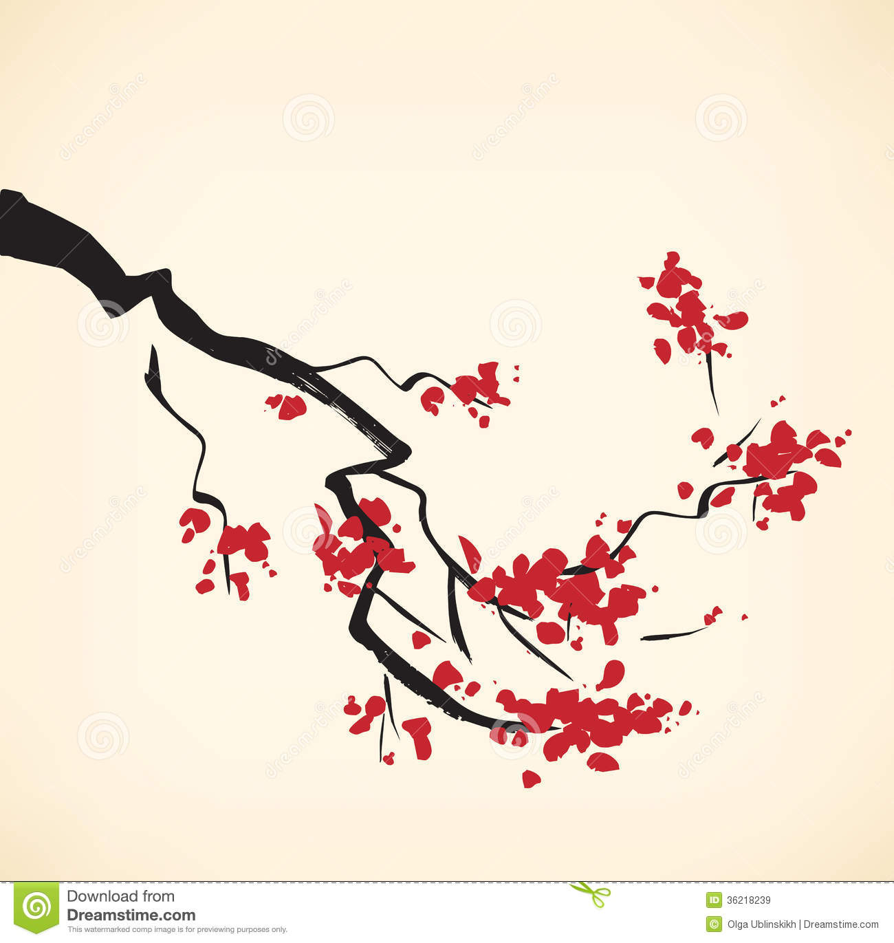 Cherry Blossom Tree Branch