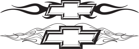 Chevy with Flames Vector Logos Chevy with Flames Vector Logos
