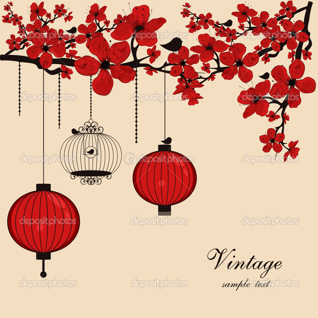 Chinese Lantern Flower Clip Art