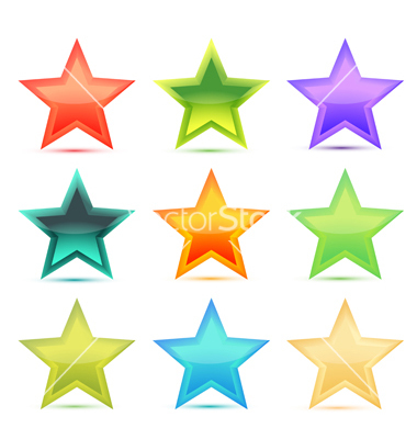 Colorful Stars Clip Art Free