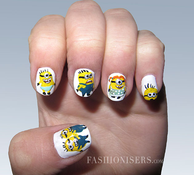 Cute Cartoon Nail Art Designs Cute Cartoon Nail Art Designs