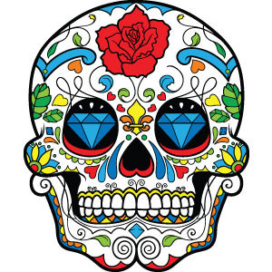 DIA De Los Muertos Skull Designs