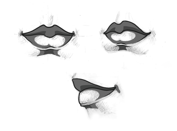 Drawing Shading Lips