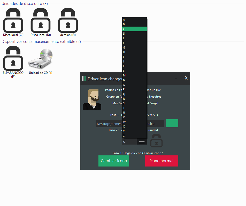 Drive Icon Changer