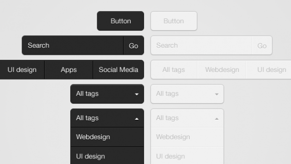 Dropdown Navigation Menu Buttons