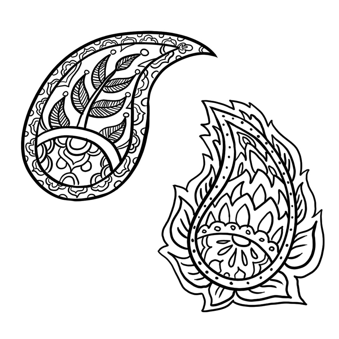 Easy to Draw Paisley Patterns