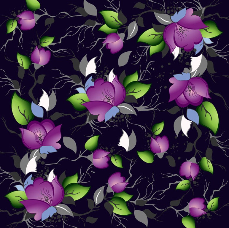 Elegant Floral Vector Patterns