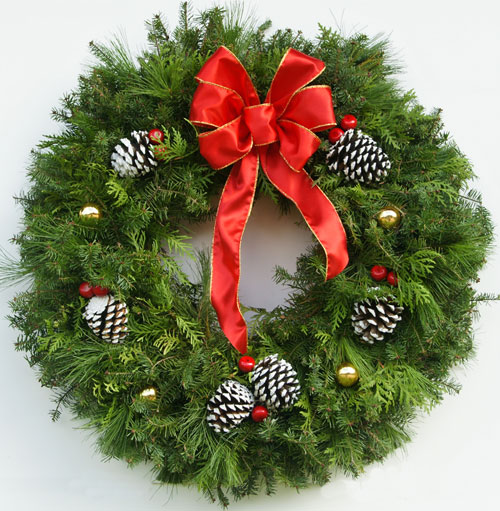 Fancy Live Christmas Wreaths