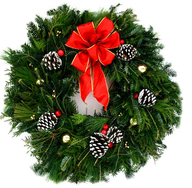 Fancy Live Christmas Wreaths