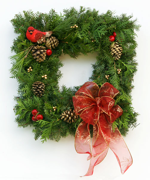 Fancy Live Christmas Wreaths