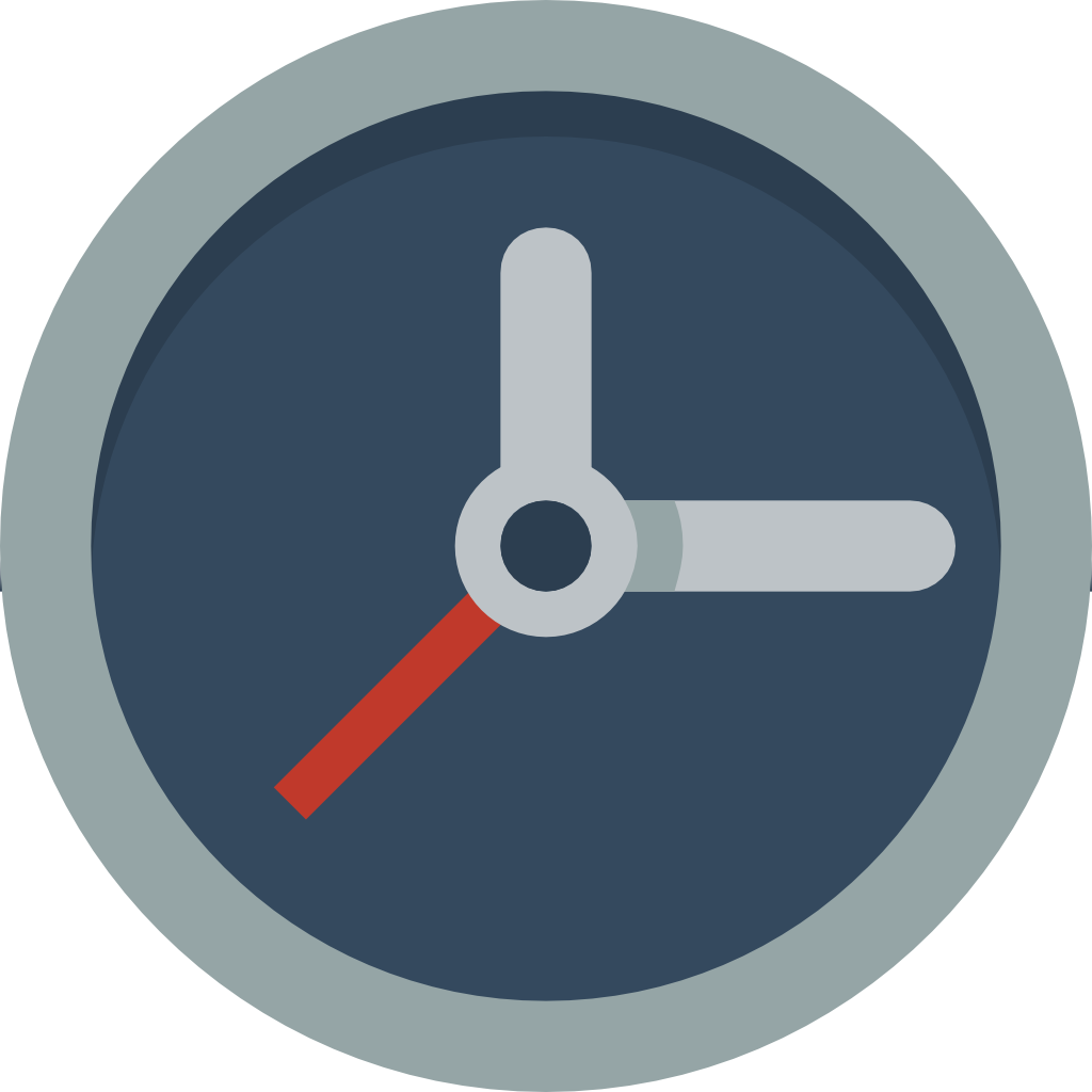 Flat Clock Icon