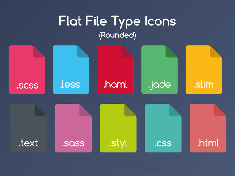 Flat File Type Icons