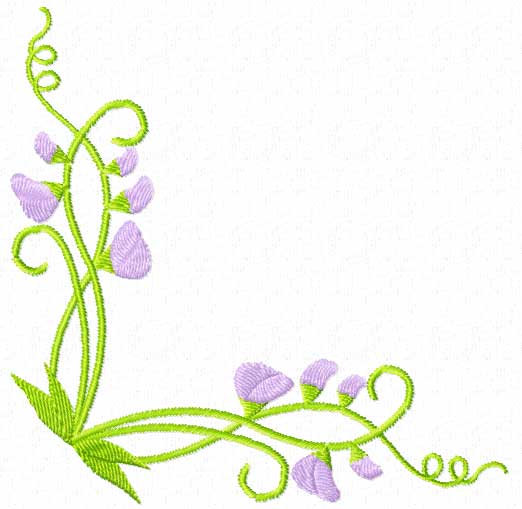 Flower Corner Page Border Design