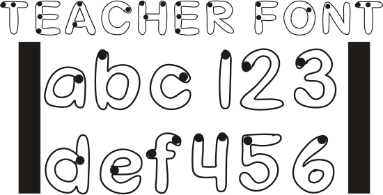 Free Bubble Letter Font Outline