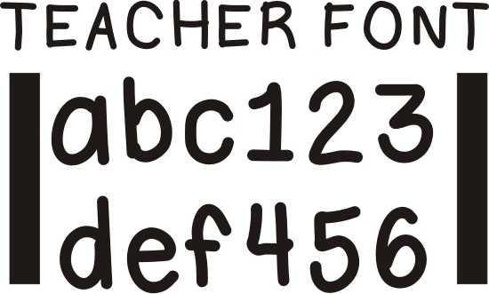 Free Bubble Letter Fonts for Teachers
