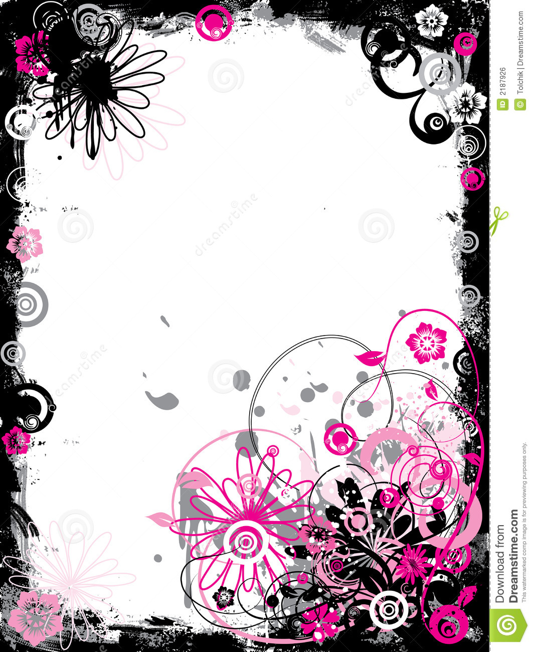 Free Floral Vector Borders