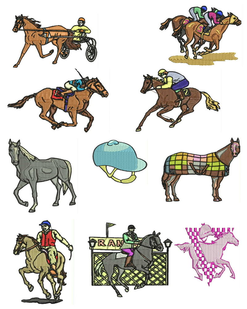 Free Machine Embroidery Horse Designs