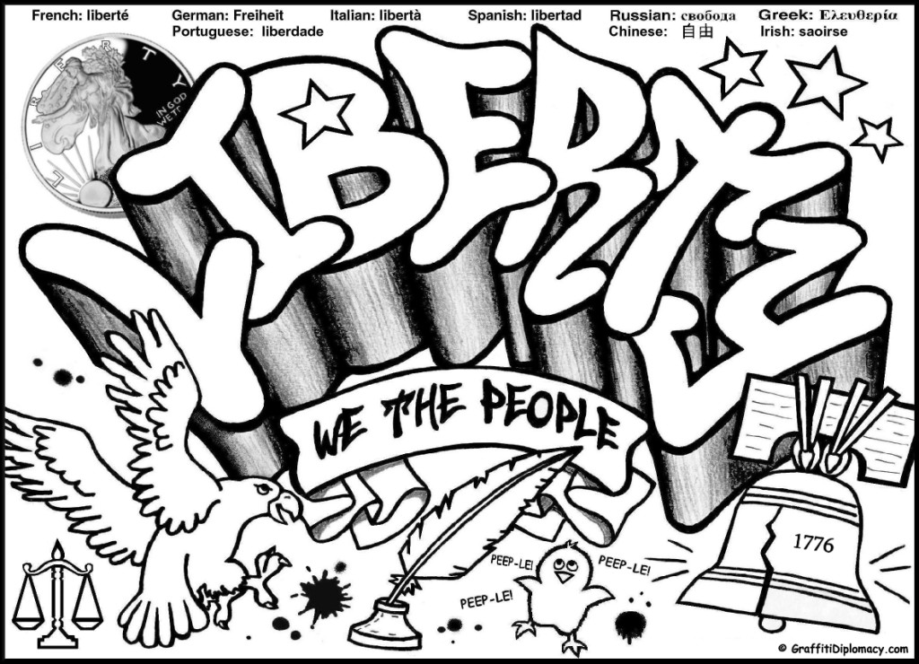 Free Printable Graffiti Coloring Pages
