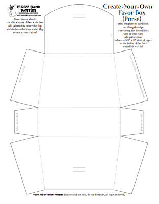 Free Printable Purse Box Template