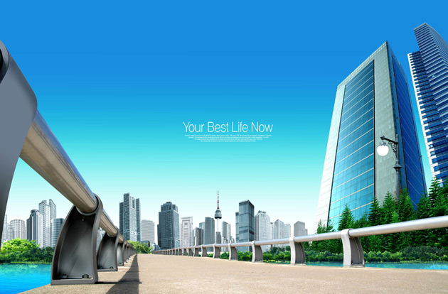 7 City Building PSD Images