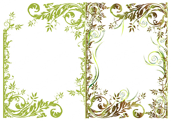 18 Photos of Free Vector Floral Border