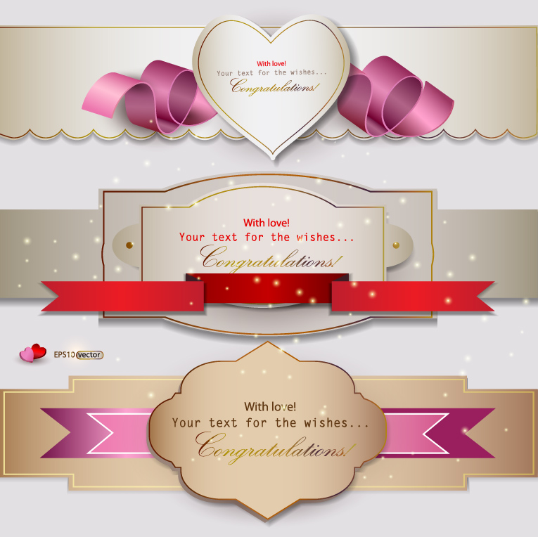 Free Vector Decorative Labels