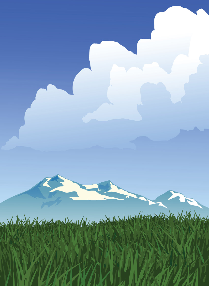 Free Vector Mountain Landscape