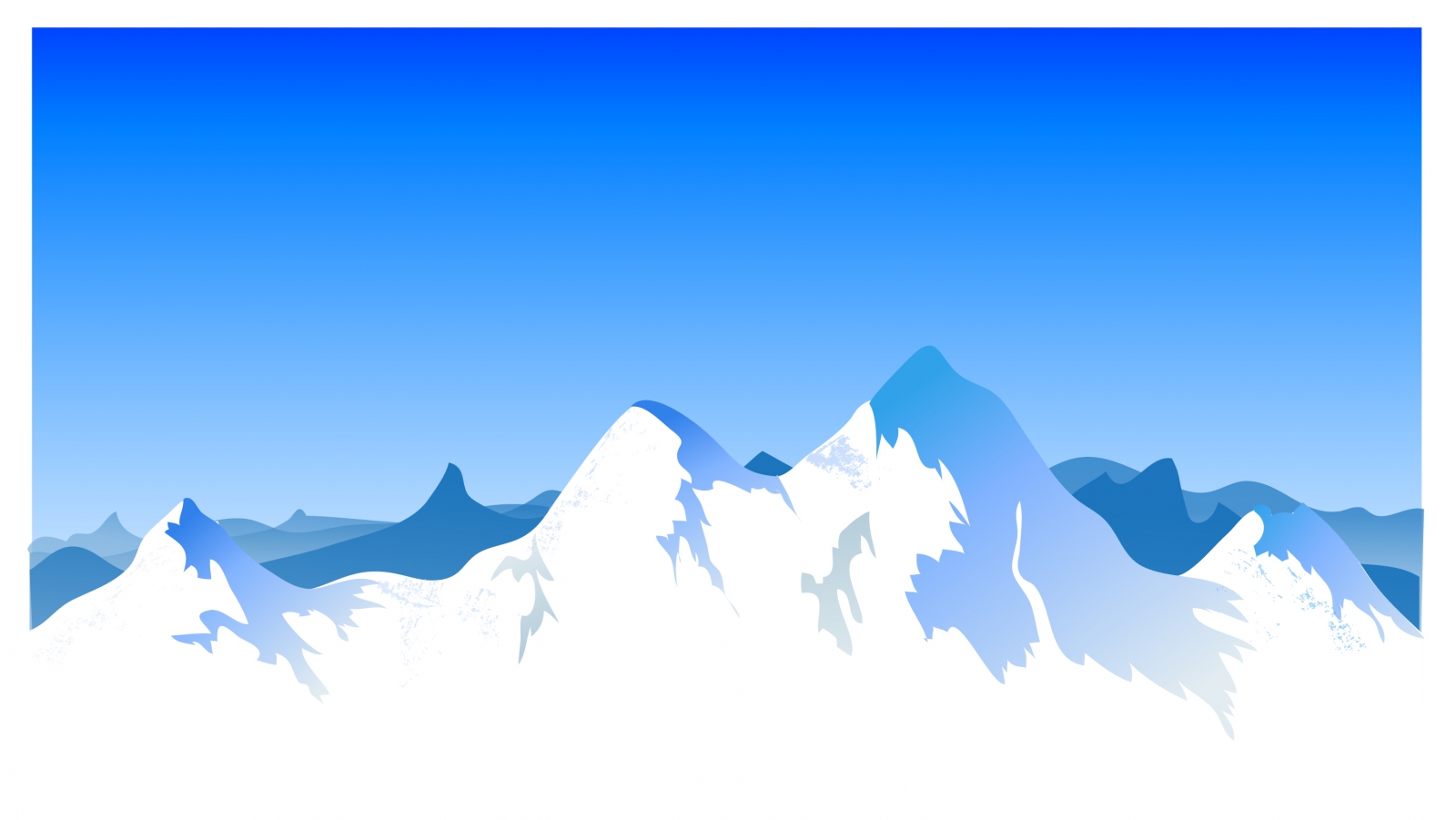 Free Vector Mountain Range