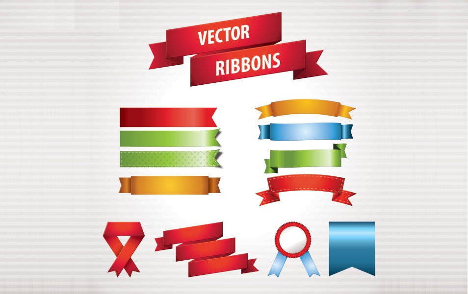 Free Vector Ribbons