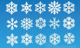 Free Vector Snow Flakes