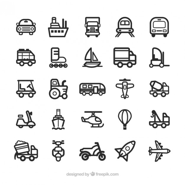 Free Vector Transportation Icons