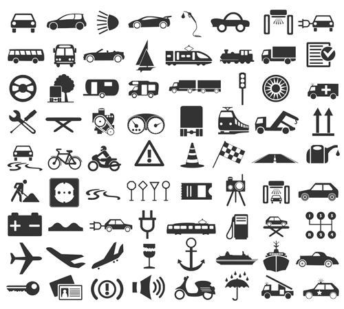 Free Vector Transportation Icons