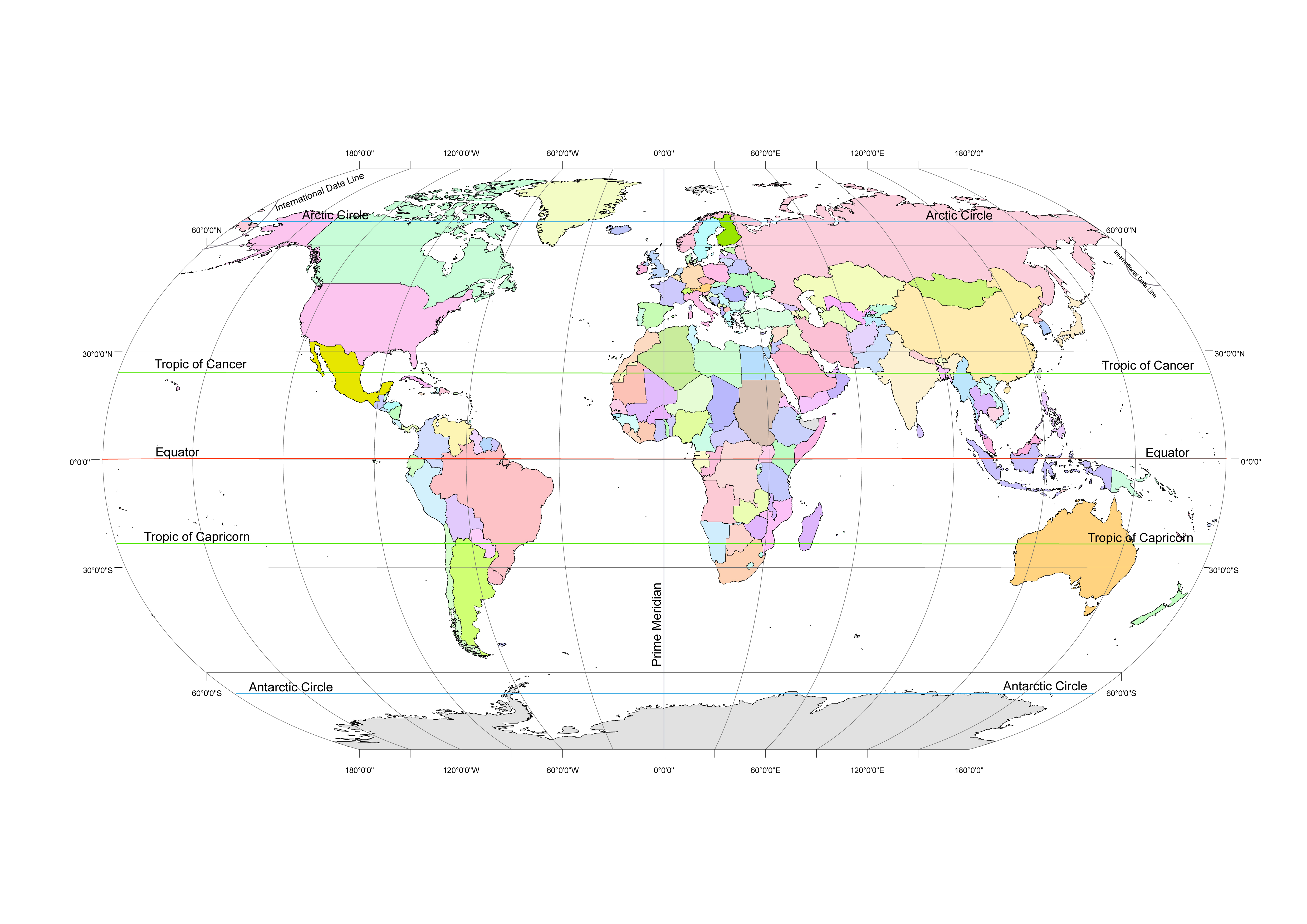 Free Vector World Map