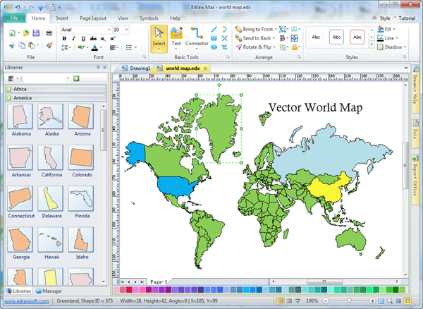 Free Vector World Map